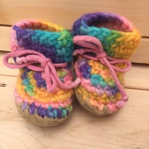 Baby Padraig Slippers B3 3 month size “sunset”